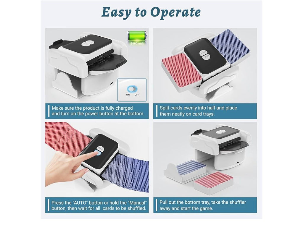 Automatic Card Shuffler 2 Deck